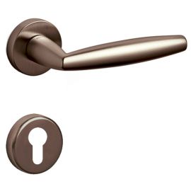 Door handle AURELIA M185 PZ, bronze tone PVD satin (DS). OLIVARI.