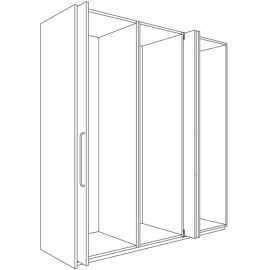 Garnitūra veramajām / sāniski sabīdāmajām mēbeļu fasādēm HAWA CONCEPTA 25/30/40/50