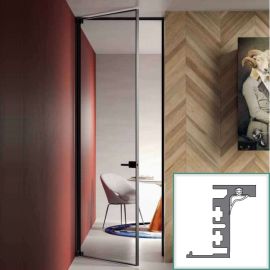 Veramo alumīnija rāmju durvju konstrukcija DIV-040