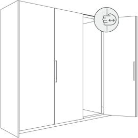 Garnitūra salokāmām / sāniski sabīdāmām mēbeļu fasādēm HAWA FOLDING CONCEPTA III 25 PULL