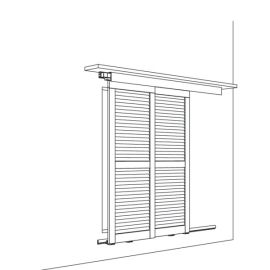 HAWA FRONTSLIDE TELESCOPIC sistēma paralēli bīdāmiem slēģiem ar 2 vērtnēm