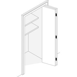 Garnitūra salokāmi bīdāmām skapju durvīm HAWA MULTIFOLD 30 W