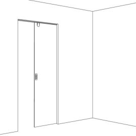 HAWA JUNIOR 100 GP Pocket sliding system for glass doors