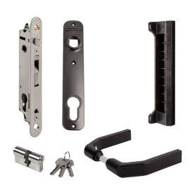 Mortise lock set Fortylock + SFKP + 3020-HYB-STD + 3006G + 3012-54-STD-VSZ