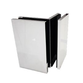 Stūra savienotājs duškabīnēm LEA - stikls/stikls 90°