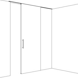 HAWA PORTA 100HM bīdāmo mehānismu sistēma koka starpsienām ar griestu montāžu