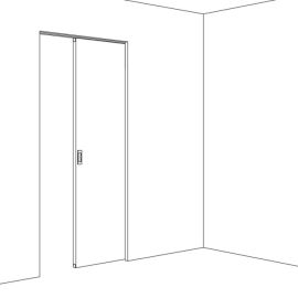 HAWA PORTA 100HMT Pocket Acoustics sienas konstrukcijās iebūvējama bīdāmo durvju sistēma ar skaņas izolāciju, montāža pie griestiem
