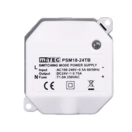MiTEC PSM18 Impulsu barošanas bloks 100-240V / 12V DC, 1.5A, ievietojams nozarkārbā | SBUNPARTNERI.lv