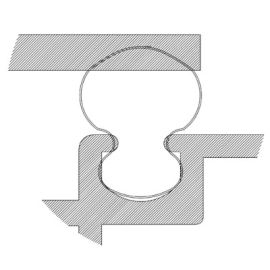 QL-9640 weather seal for PVC doors and windows - WHOLE ROLL