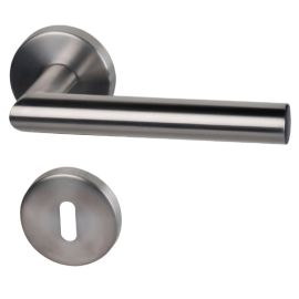 Antimicrobial fireproof door handle RONNY-II R FS ABACO