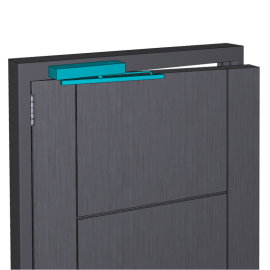 Durvju aizvērējs GEZE TS 5000 L Soft Close ar standarta sliedi TS 5000/3000 - SHĒMA L