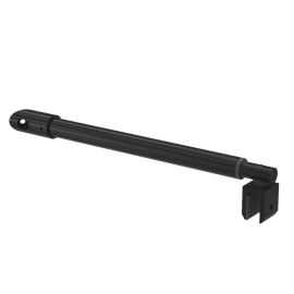 Apaļa profila regulējams duškabīnes stabilizācijas stienis 260-440 mm - siena/stikls 45°