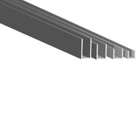 Aluminium U-profile for shower unit, 2500 mm