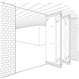 HAWA VARIOFOLD 80 GV mehānismu sistēma bīdāmi salokāmām stikla starpsienām
