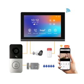 IP Video domofons ar ar HD ekrānu un karšu piekļuves kontroli