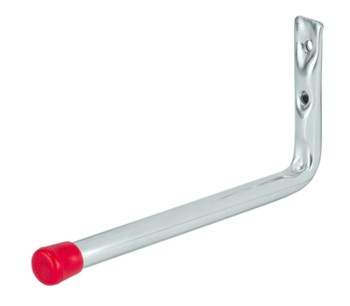 Wall hook, 71x176 mm, galvanised / red end caps