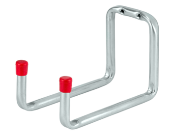 Tool holder 120x250x90, galvanised / red end caps