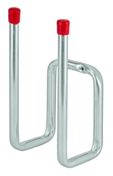 Boot holder, 120x90x200mm, galvanised / red end caps
