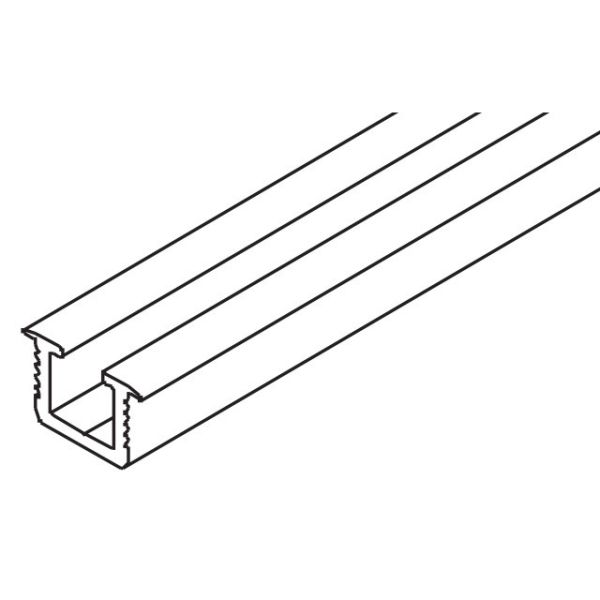 042.3037.600 grīdas sliede profilam 042.3039, alumīnijs anodēts, 6000 mm