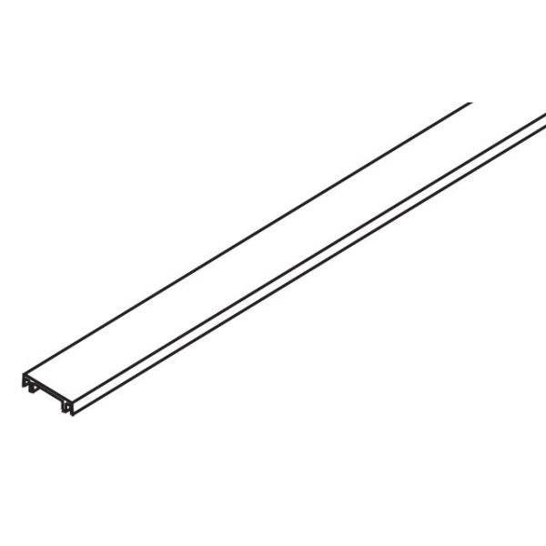 042.3038.990 uzpiežams nosegvāks sliedēm 042.3039/042.3041/042.3081/042.3082, alumīnijs anodēts, piegriežams pēc izmēra (cena par 1 m)