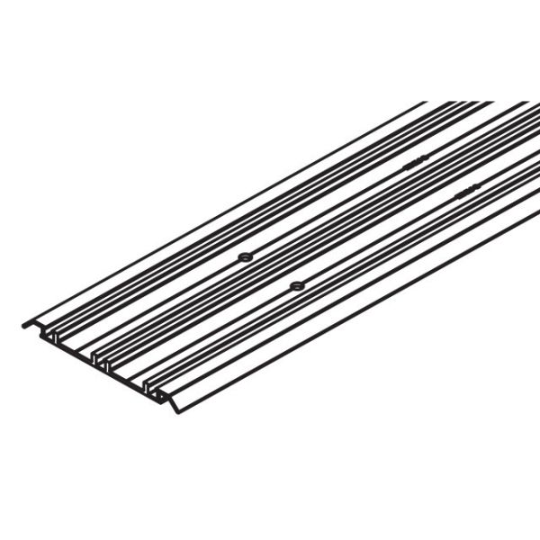 042.3082.990 triple running track surface mounted, pre-drilled, aluminium anodized, cut to size (price per 1 m)