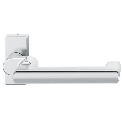 FSB 06 1031 cranked handle for framed fireproof emergency door on square rose, stainless steel