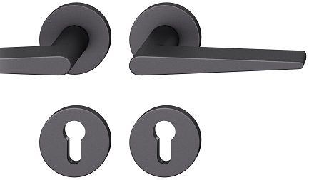 Rokt./apaļo rozešu grt.PZ, DB 39-58 mm, alumīnijs melns 0810