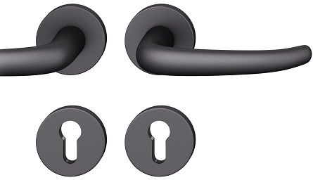 Rokt./apaļo rozešu grt.PZ, DB39-58mm, alumīnijs melns 0810