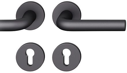 Rokt./apaļo rozešu grt. PZ, DB39-58mm, alumīnijs melns 0810