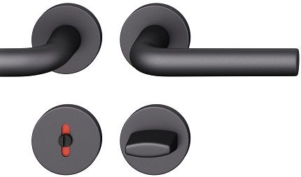 Rokt./apaļo rozešu grt. WC, DB39-58mm, alumīnijs melns 0810