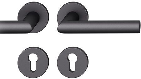 Rokt./apaļo rozešu grt. PZ, DB39-58mm, alumīnijs melns 0810