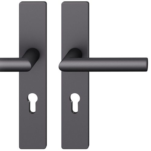 FSB 12 1076  rokturu/uzliku grt. PZ 72mm, alumīnijs graudaini matēts, melns S8