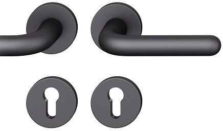 Rokt./apaļo rozešu grt. PZ, DB39-58mm, alumīnijs melns 0810