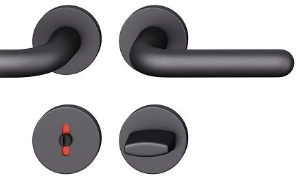 Rokt./apaļo rozešu grt. WC, DB39-58mm, alumīnijs melns 0810