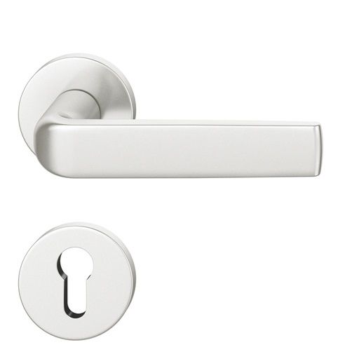 Handle set on round roses PZ, DB 39-58 mm, aluminium F1