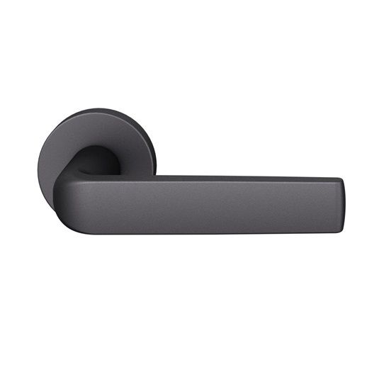 Handle set on round roses BAC, DB 39-58 mm, black blasted S8