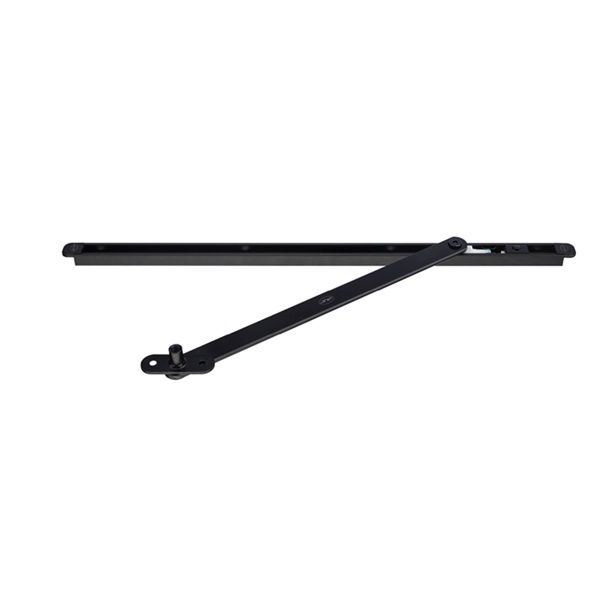 JNF IN.23.150.B durvju atvēruma ierobežotājs 45-110° leņķī, melns RAL9005