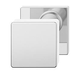 Door knob 0811 25, one-sided fastening,stainless steel mirror finish