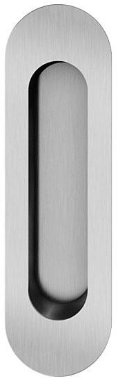 Flush sliding door handle, st.steel
