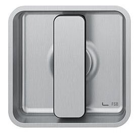 Bīdāmo durvju rokturis ar WC aizgriezni, kantains, nerūs.tērauds