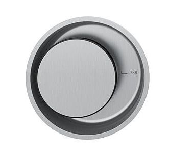 Sliding door handle, round, stainless steel, RIGHT