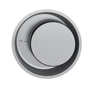 Sliding door handle, round, stainless steel, LEFT