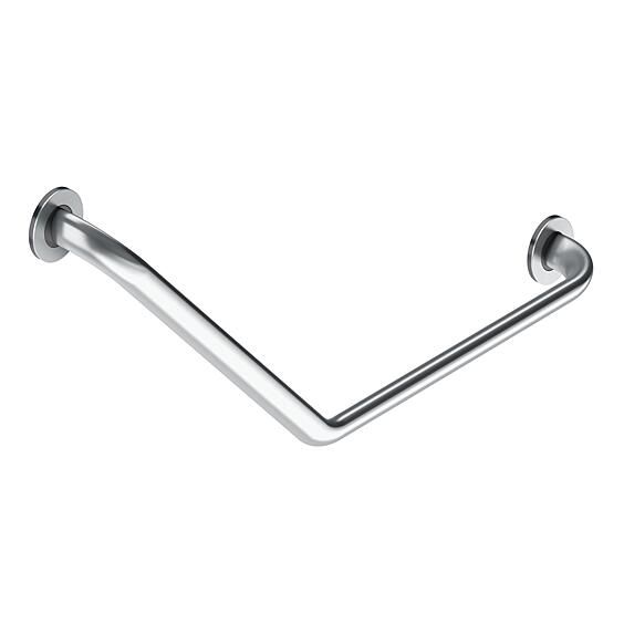 Leņķveida atbalsta rokturis-marga 135° vannas/dušas telpām, 772x36/22mm, matēts nerūsējošais tērauds