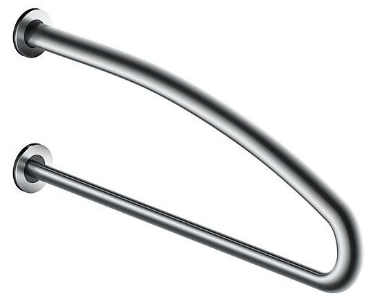 Atbalsta rokturis izlietnes zonai 700mm, matēts nerūsējošais tērauds, labais