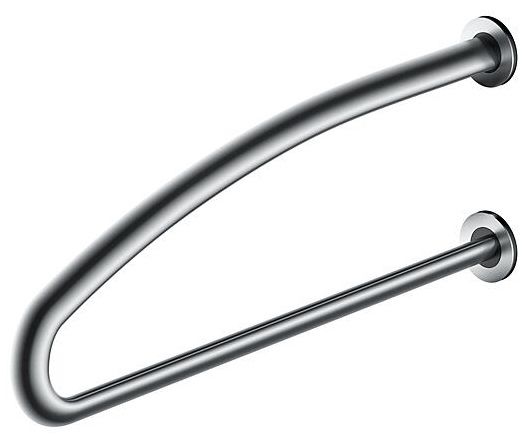 Atbalsta rokturis izlietnes zonai 700mm, matēts nerūsējošais tērauds, kreisais