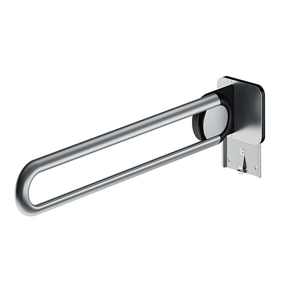 Paceļams atbalsta rokturis 900mm, ar A-flex stiprinājumu, matēts nerūsējošais tērauds, labais