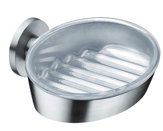 Soap holder, screw-on, stainless steel