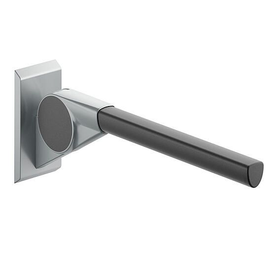 Drop-down support rail for WC/basin area A100 600mm, anthracite/aluminium grey