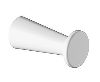 Bathrobe hook A100, 80mm, white RAL9016