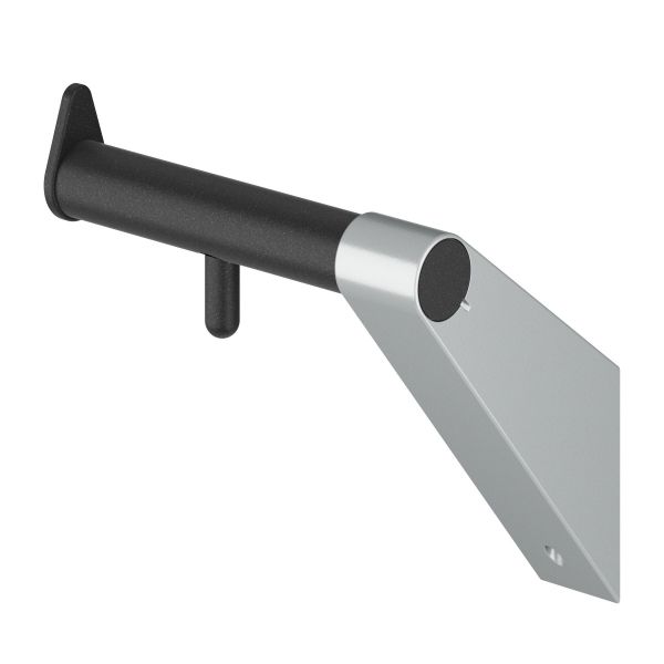 WC papīra ruļļa turētājs A100, antracīta metālika / alumīnija pelēka metālika, kreisais